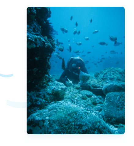 Diver underwater (copyright NOAA)